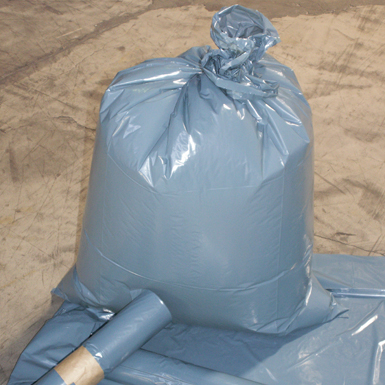 PE-Müllsack, 700 x 1100 mm, Typ 60, Farbe blau, 25 Stück pro Rolle